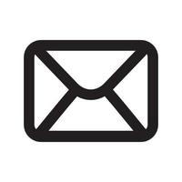 Mail Icon with Outline Style vector