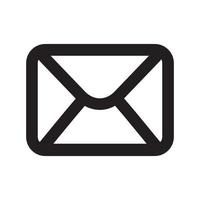 Mail Icon with Outline Style vector