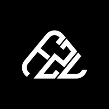 FZL letter logo creative design with vector graphic, FZL simple and modern logo in round triangle shape.