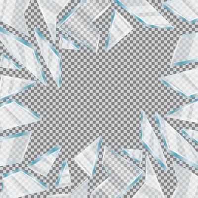 broken glass texture vector