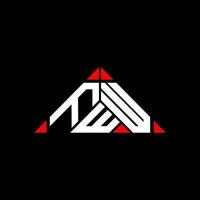 FWW letter logo creative design with vector graphic, FWW simple and modern logo in round triangle shape.