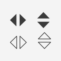 arrow icon vector button set sign symbol