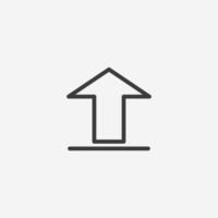 download, install, upload icon vector isolated symbol sign