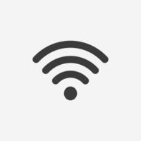 Wifi icon vector. internet, wireless symbol sign vector