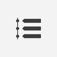 chronology, step, timeline, chart icon vector isolated symbol sign