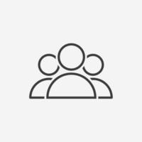 group people icon vector isolated. group, teamwork, team symbol sign