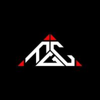 FGC letter logo creative design with vector graphic, FGC simple and modern logo in round triangle shape.