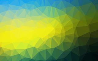 Dark Blue, Yellow vector abstract polygonal layout.