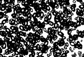 Black and white vector pattern with spheres.