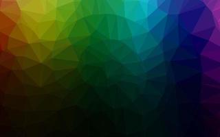 Dark Multicolor, Rainbow vector polygonal background.