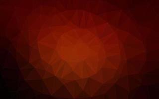 Dark Red vector polygon abstract background.