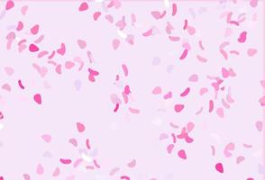 Light Pink, Blue vector pattern with chaotic shapes.