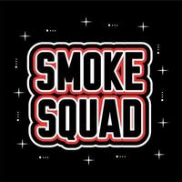Smoke Squad typography design t-shirt print vector illustration