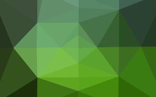 Dark Green vector abstract polygonal texture.