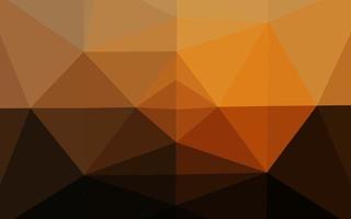 Dark Orange vector polygon abstract backdrop.
