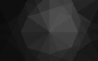 Dark Silver, Gray vector polygonal background.