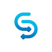Initial Letter S Logo Vector Design