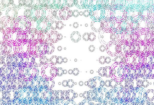 Light Multicolor, Rainbow vector texture with disks.