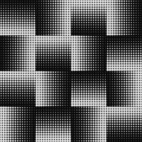Abstract grunge grid polka dot halftone background pattern. Spotted black and white premium vector line illustration. Optical illusion. Endless Seamless monochrome pattern. Stylish halftone texture.