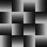 Abstract grunge grid polka dot halftone background pattern. Spotted black and white premium vector line illustration. Optical illusion. Endless Seamless monochrome pattern. Stylish halftone texture.