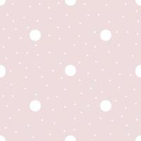 Hand drawn pink, white irregular polka dot texture. Abstract circles background. Texture with random spots. Cute seamless pattern for wedding decor, fabric, textile, wallpapers, gift, wrapping paper vector