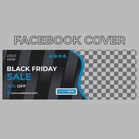 venta de viernes negro portadas de facebook vector