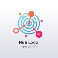 vector de plantilla de diseño de logotipo de cubo plano