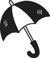 Hand Drawn umbrella illustration vector