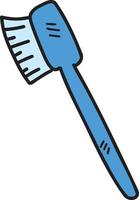 Hand Drawn toothbrush illustration vector