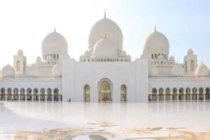 Abu Dhabi, UAE December 27 2018 Sheikh zayed mosque. United arab emirates, middle east. Famous landmark. photo