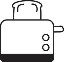 Hand Drawn toaster illustration vector