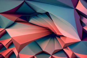 3d abstact vibrant plygonal background photo