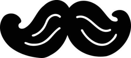 Hand Drawn fake mustache illustration vector