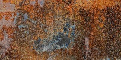 Background with rust, brown rusty iron texture photo