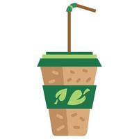 reusable pot take away container vector