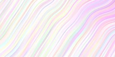 Light Pink, Yellow vector background with curves.