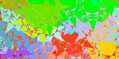 Light Multicolor vector pattern with polygonal shapes.