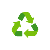 Recycling-Symbol. ein Pfeil, der sich endlos dreht Wiederverwendungskonzept recycelt. png