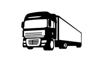 Vector Truck Trailer Illustration for logo or icon