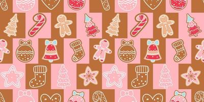 Winter and Christmas Themed Seamless Pattern vector