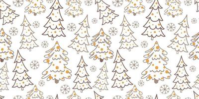 Winter and Christmas Themed Seamless Pattern vector