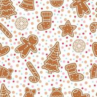 Winter and Christmas Themed Seamless Pattern vector