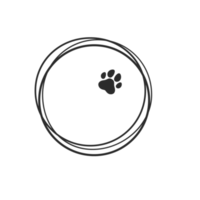 design loves dogs. Heart, bone and floating dog feet for pet supplies stores. png