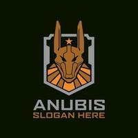 anubis tactical logo design vector