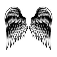 Wings isolated vector design