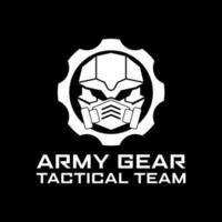 Army gear logo design vector