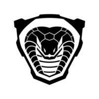 plantilla de logotipo de insignia militar cobra vector
