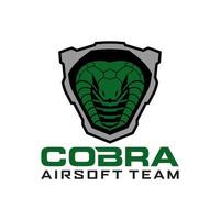 Cobra Military Badge Airsoft Team Logo Template vector