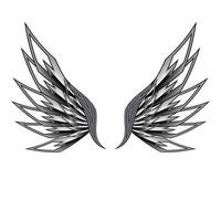 Evil wings vector template design