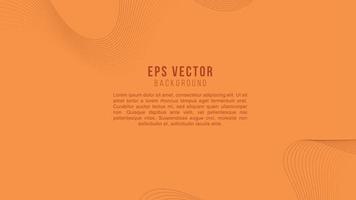 Orange Line Art Background Abstract EPS Vector